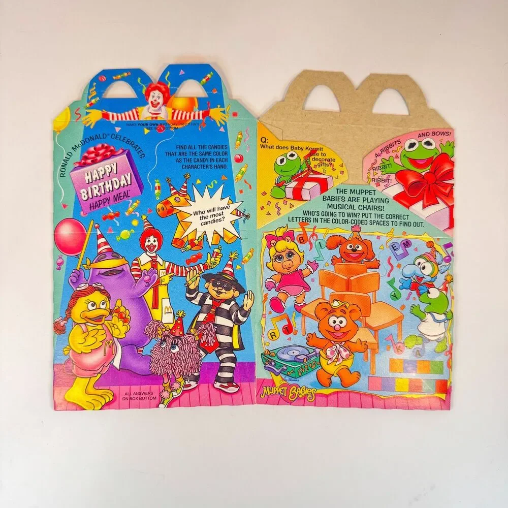 1994 McDonalds Happy Birthday Train  Happy Meal Toy Set | 90s Near Complete + U3